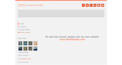 Desktop Screenshot of derekkaplanart.com